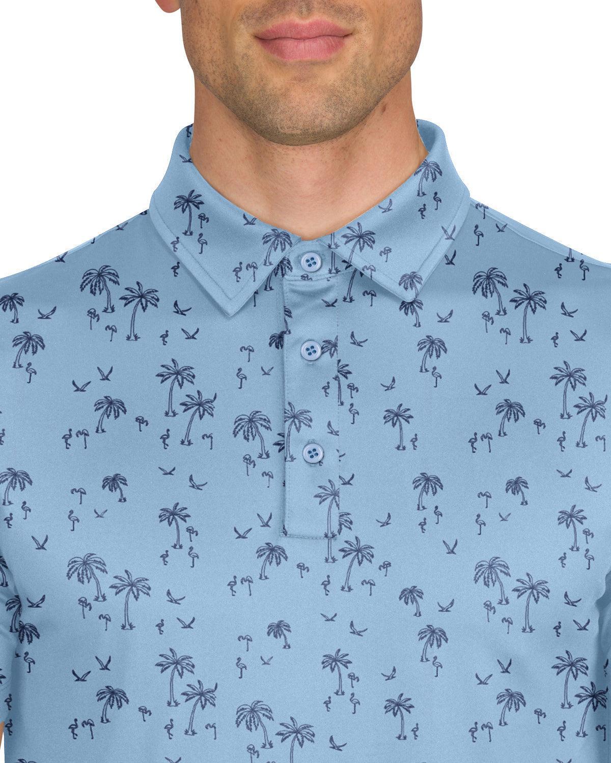 Three Sixty Six Men’s Print Golf Polos Product Image