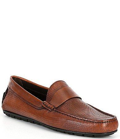To Boot New York Mens Magnus Embossed Leather Drivers Product Image