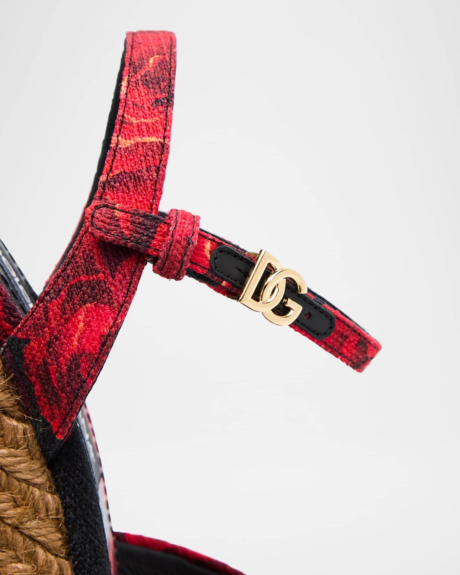 Lolita Floral Wedge Espadrille Sandals Product Image