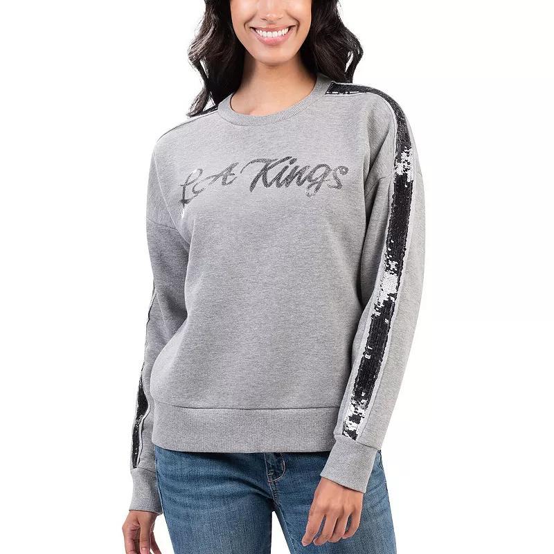 Women's G-III 4Her by Carl Banks Gray Los Angeles Kings Penalty Box Pullover Sweatshirt, Size: Small, Kgs Grey Product Image