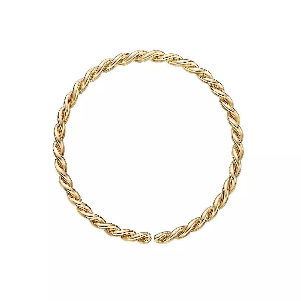 Lila Moon 14k Gold 10 mm Seamless Twist Nose Ring, Womens, Yellow Product Image