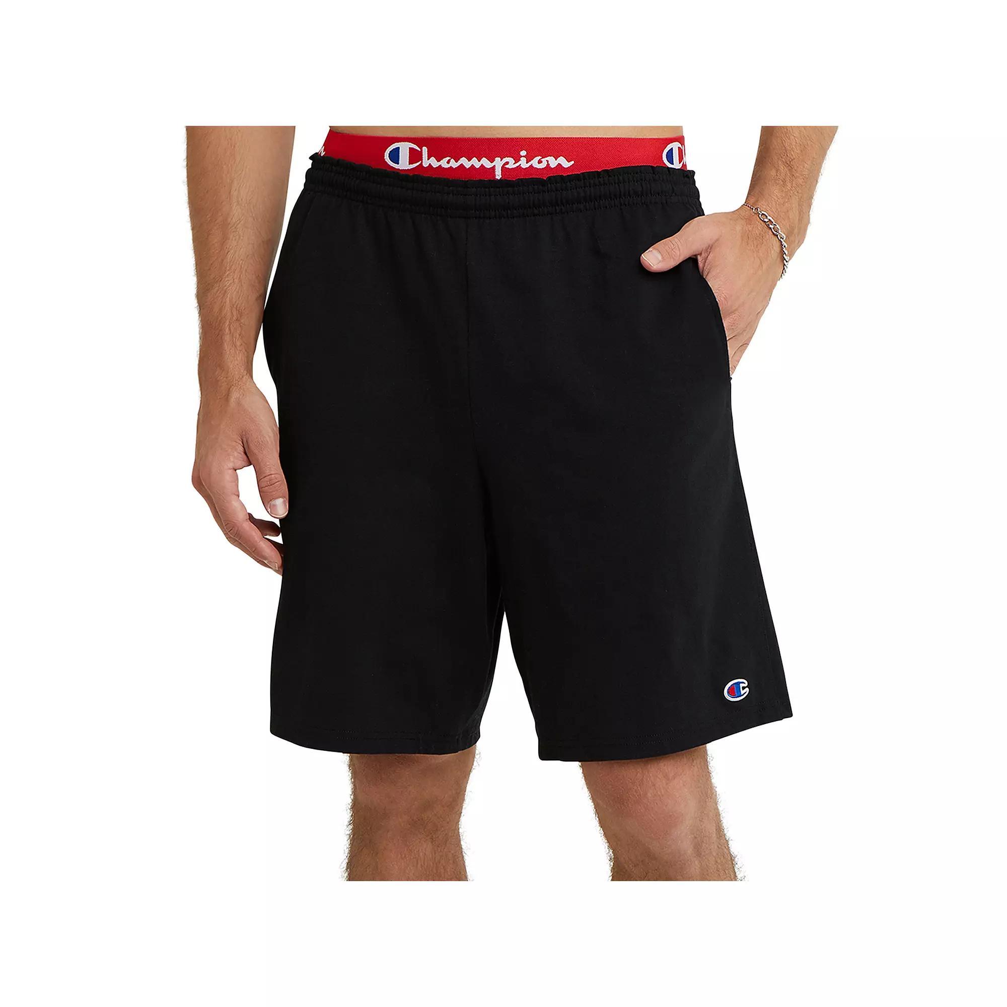 Mens Champion Jersey Shorts Granite Grey Product Image