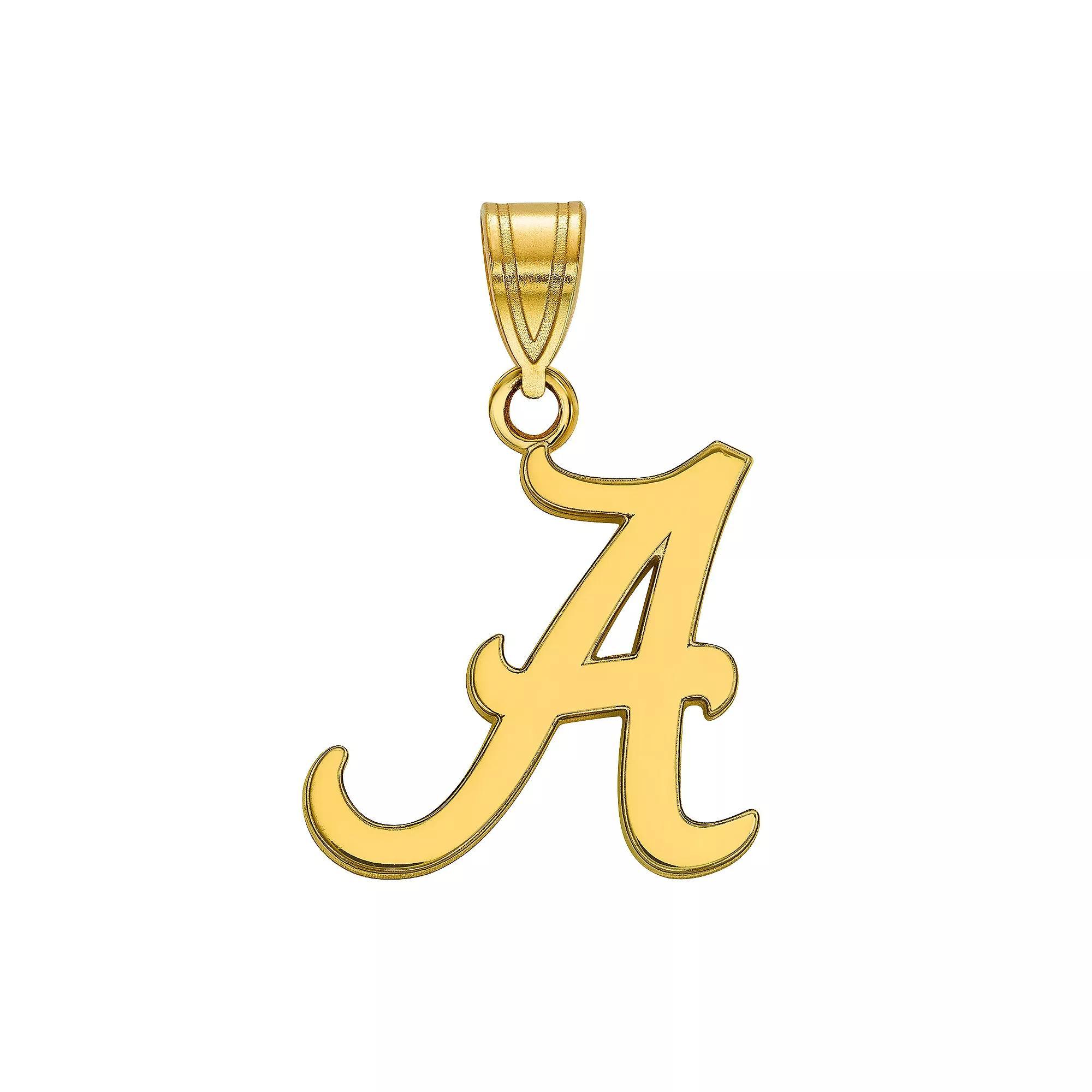 LogoArt 14k Gold over Silver Alabama Crimson Tide Pendant, Women's, Size: 22 mm, 14k Gold Plated Product Image