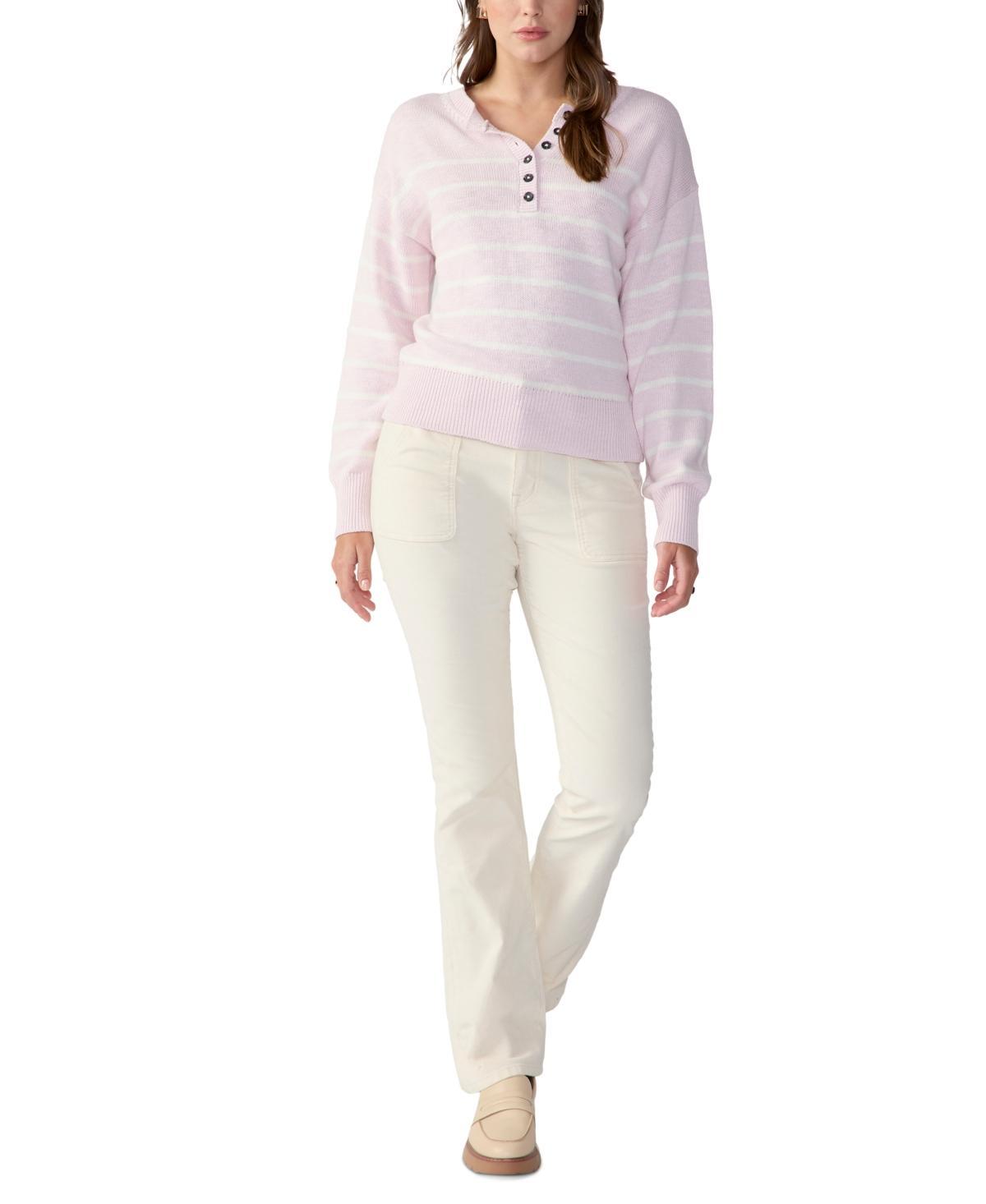 Sanctuary Casual and Chill Sweater (Light Suglite Stripe) Women's Clothing Product Image