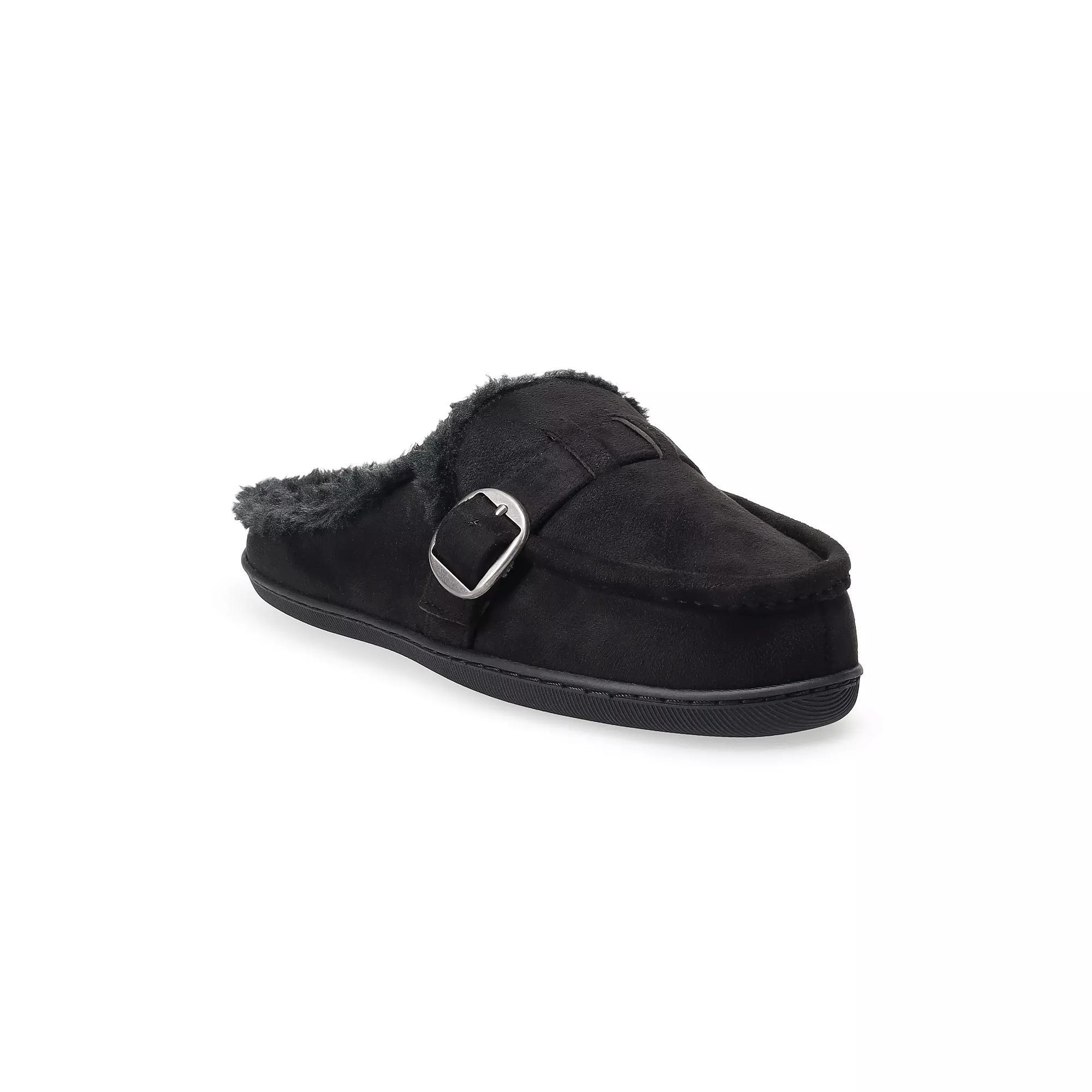 Sonoma Goods For Life® Idriz Buckle Mule Clogs, Women's, Size: XL, Black Product Image
