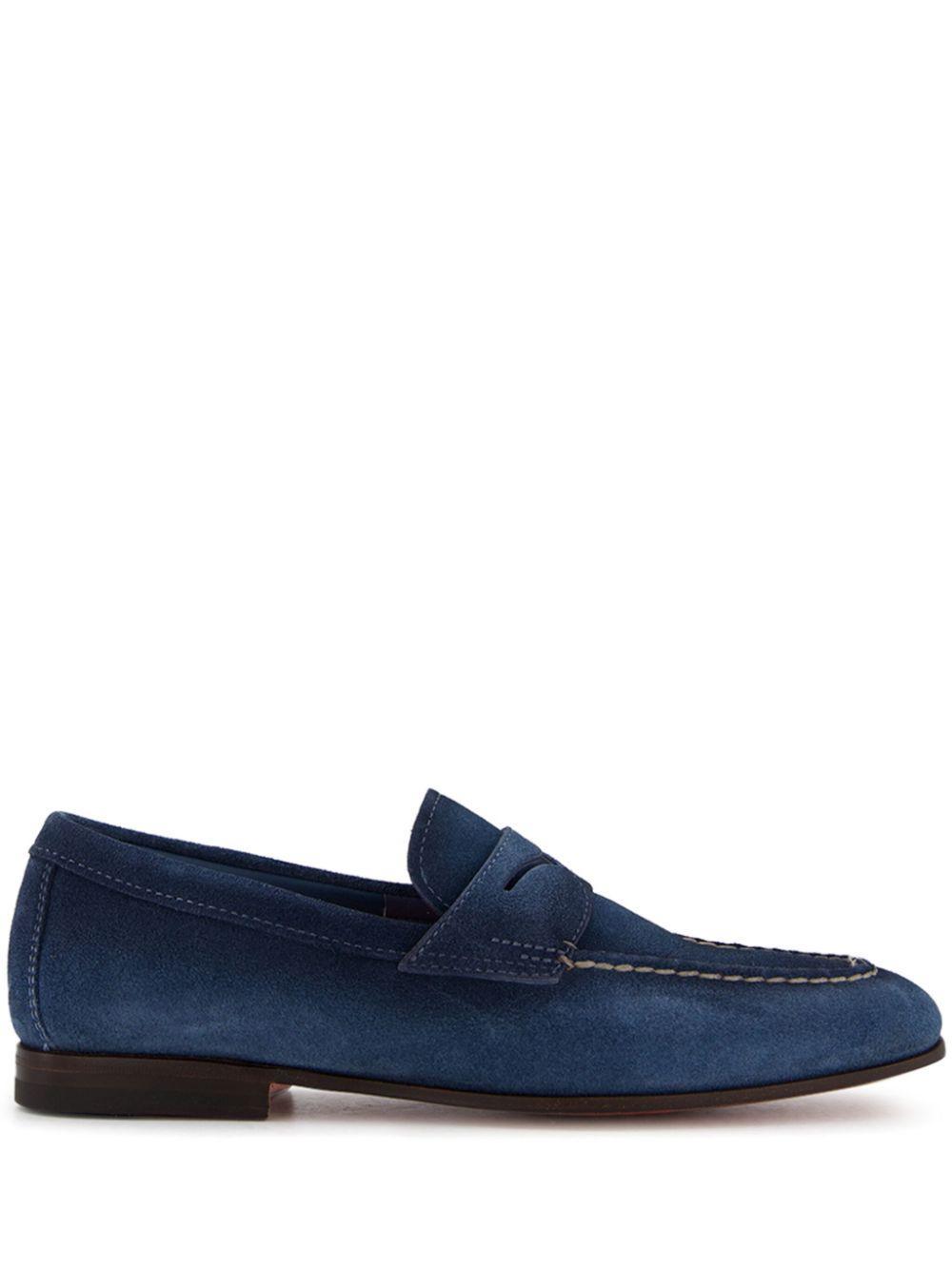 Mens Carlos Suede Penny Loafers Product Image