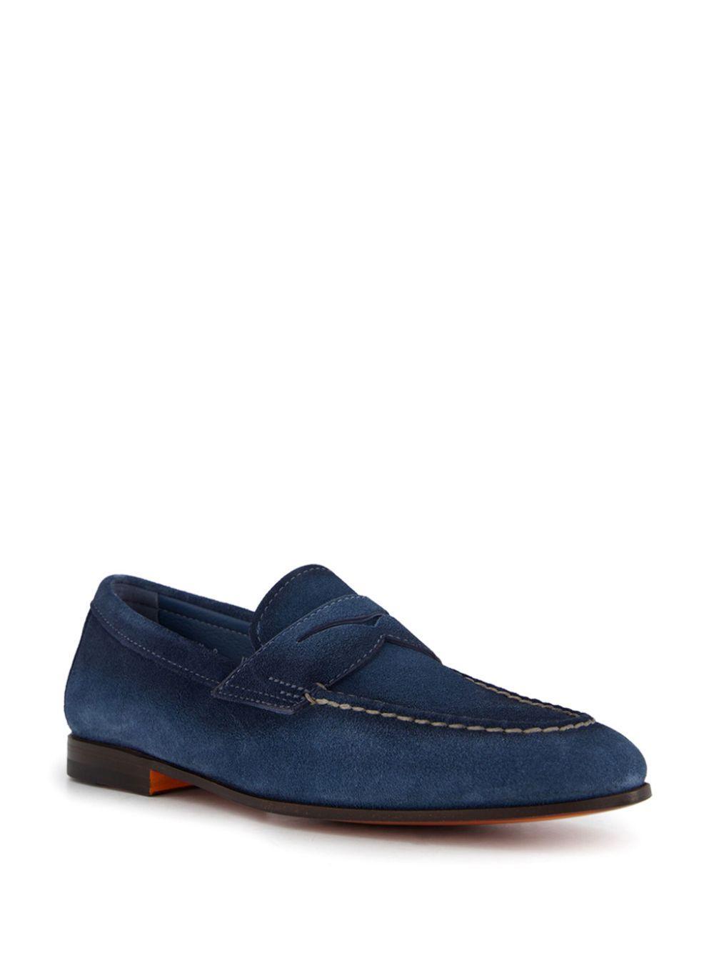 Mens Carlos Suede Penny Loafers Product Image