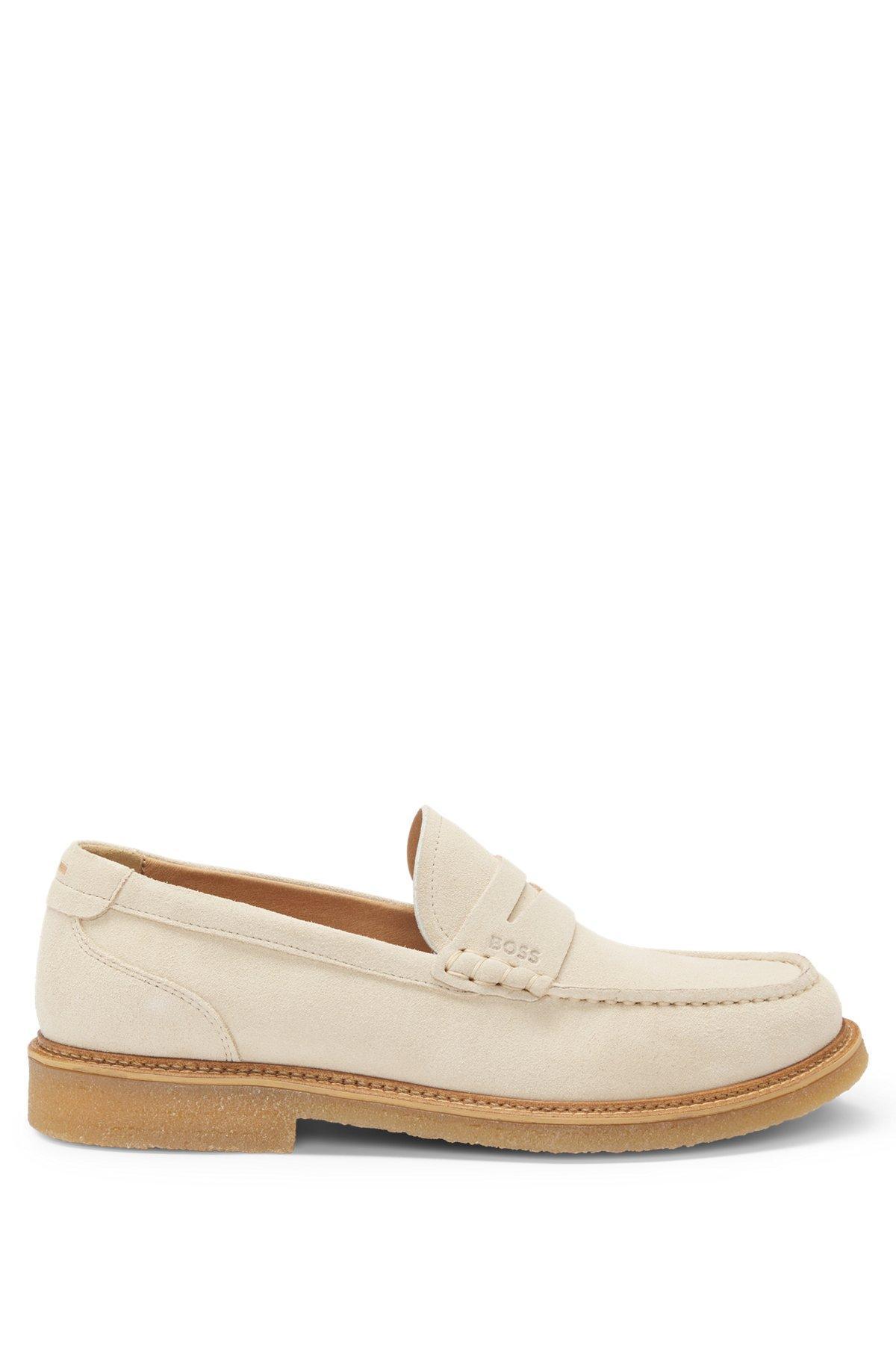 Suede moccasins with crepe outsole Product Image