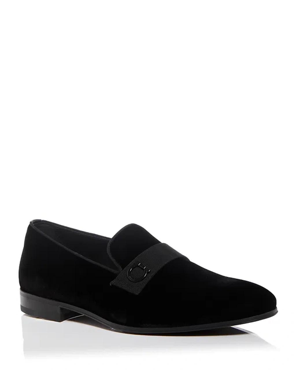 Ferragamo Mens Lapo Smoking Slipper Loafers Product Image