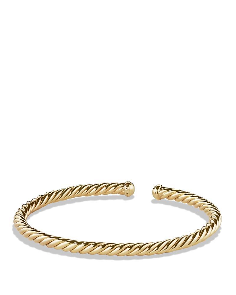 David Yurman Precious Cable Cablespira Bracelet in Gold Product Image