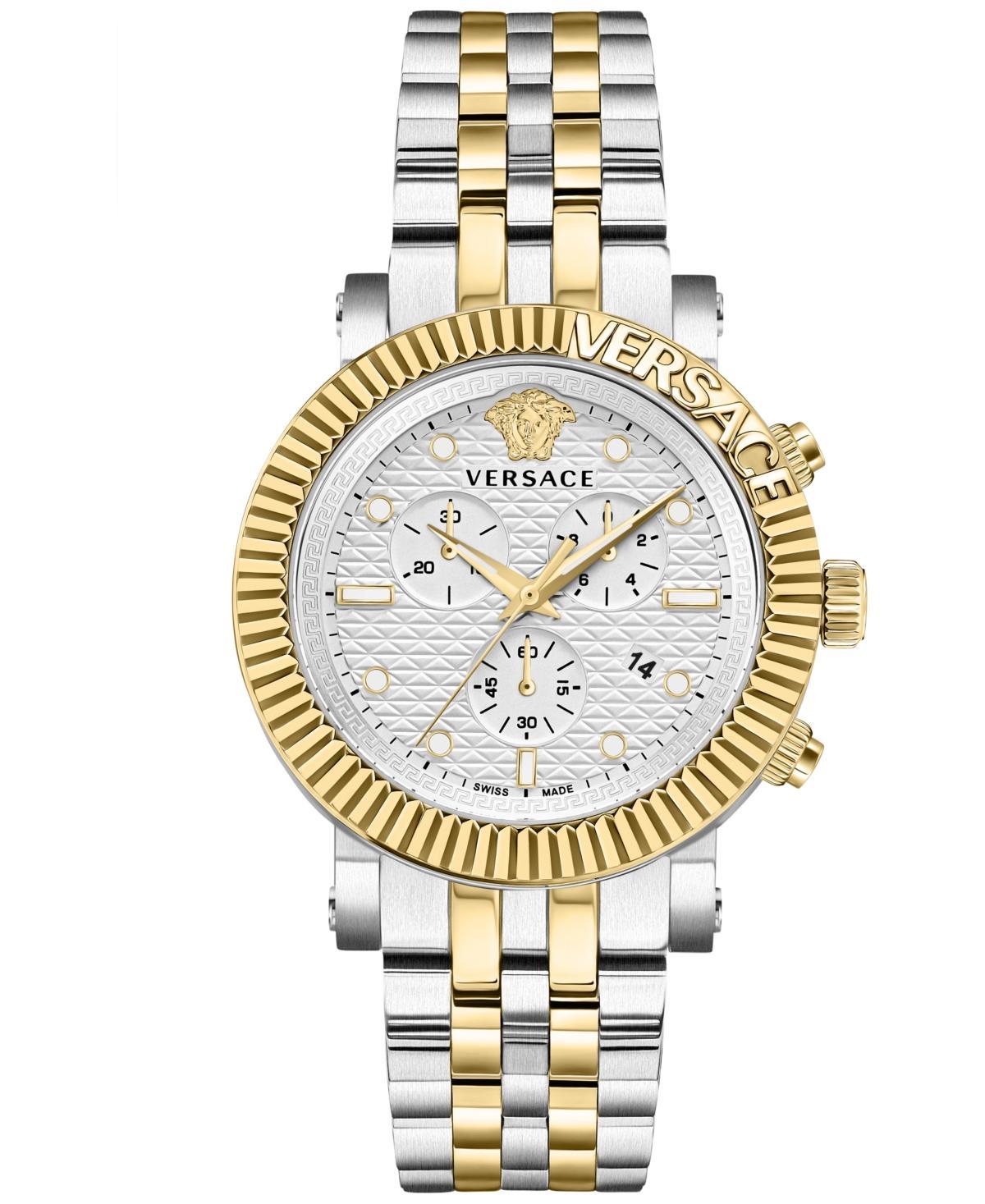 Mens V-Chrono Classic Two-Tone Bracelet Watch, 45mm Product Image