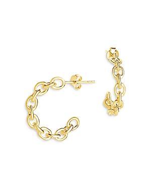 Sterling Forever 14K Gold Plated Sterling Silver Open Link Hoop Earrings Product Image