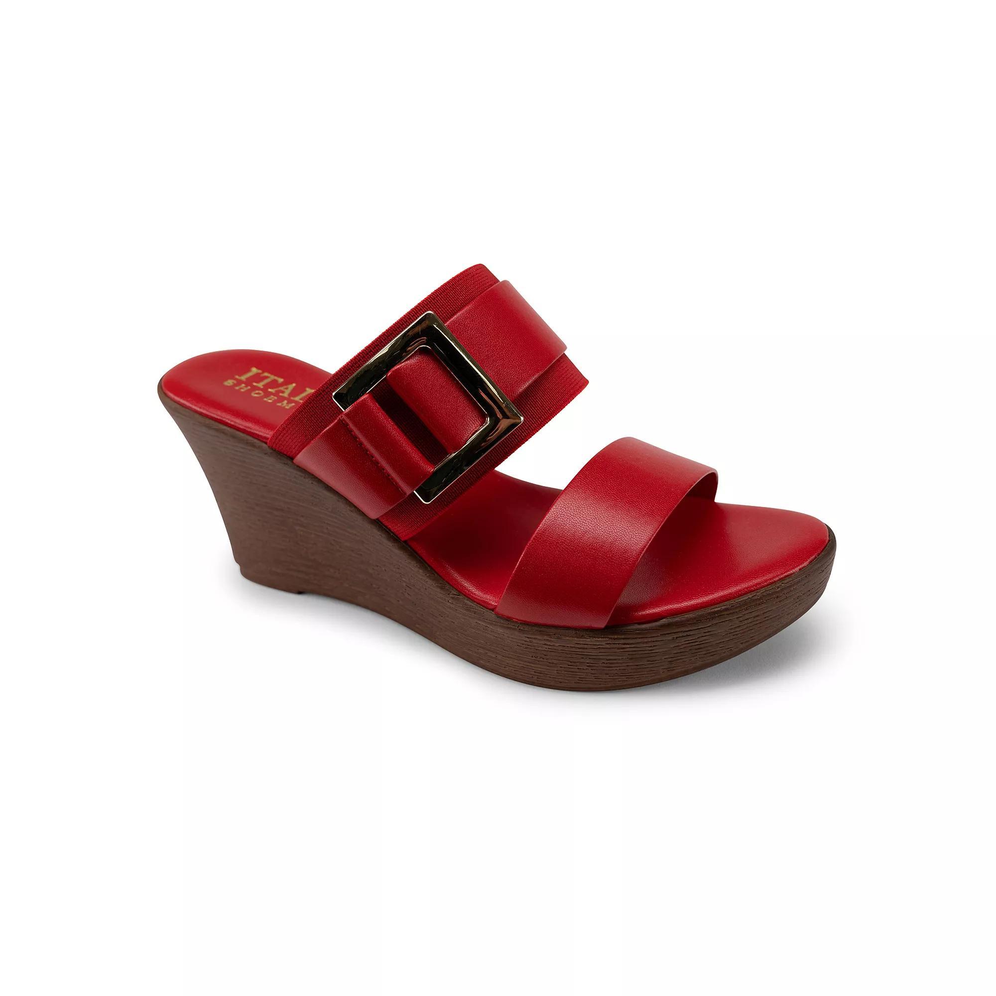 Italian Shoemakers Cai Womens Wedge Sandals Product Image