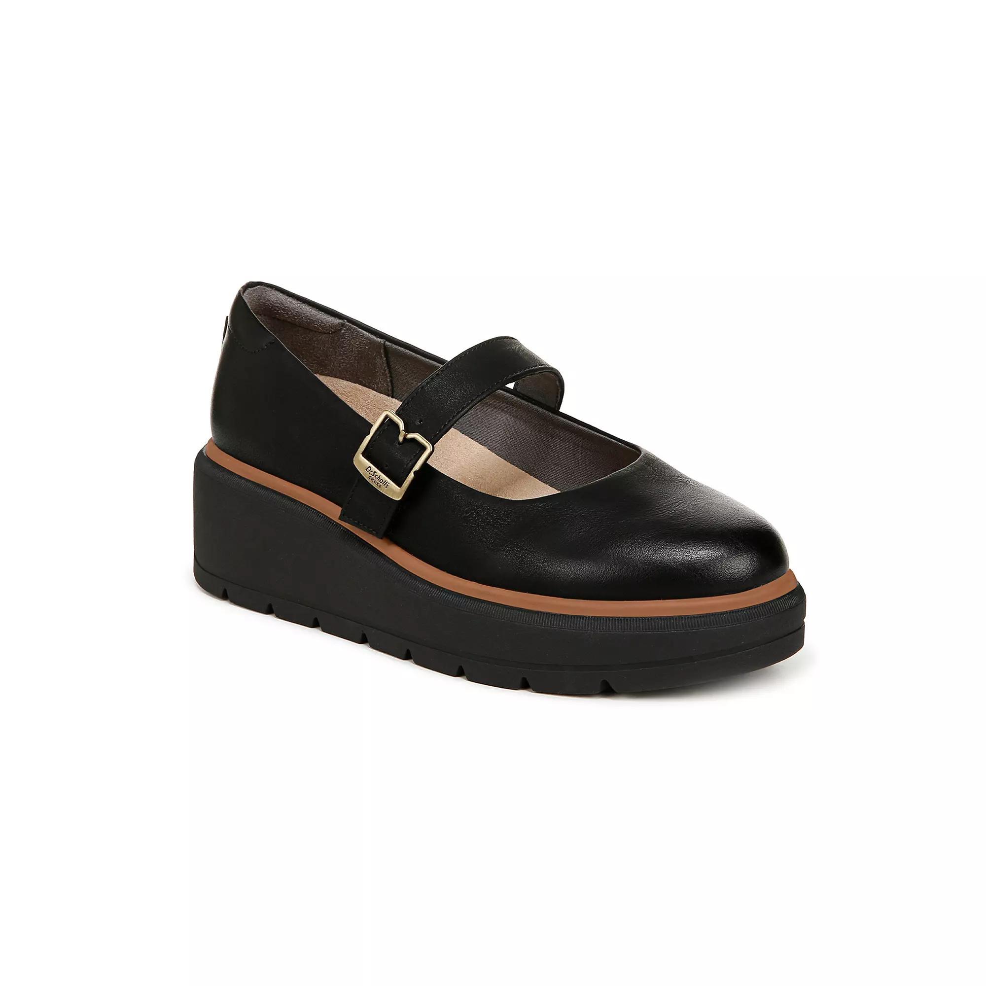 Dr. Scholl's Nice Day Max Women's Wedge Mary Janes, Size: 9, Black Product Image