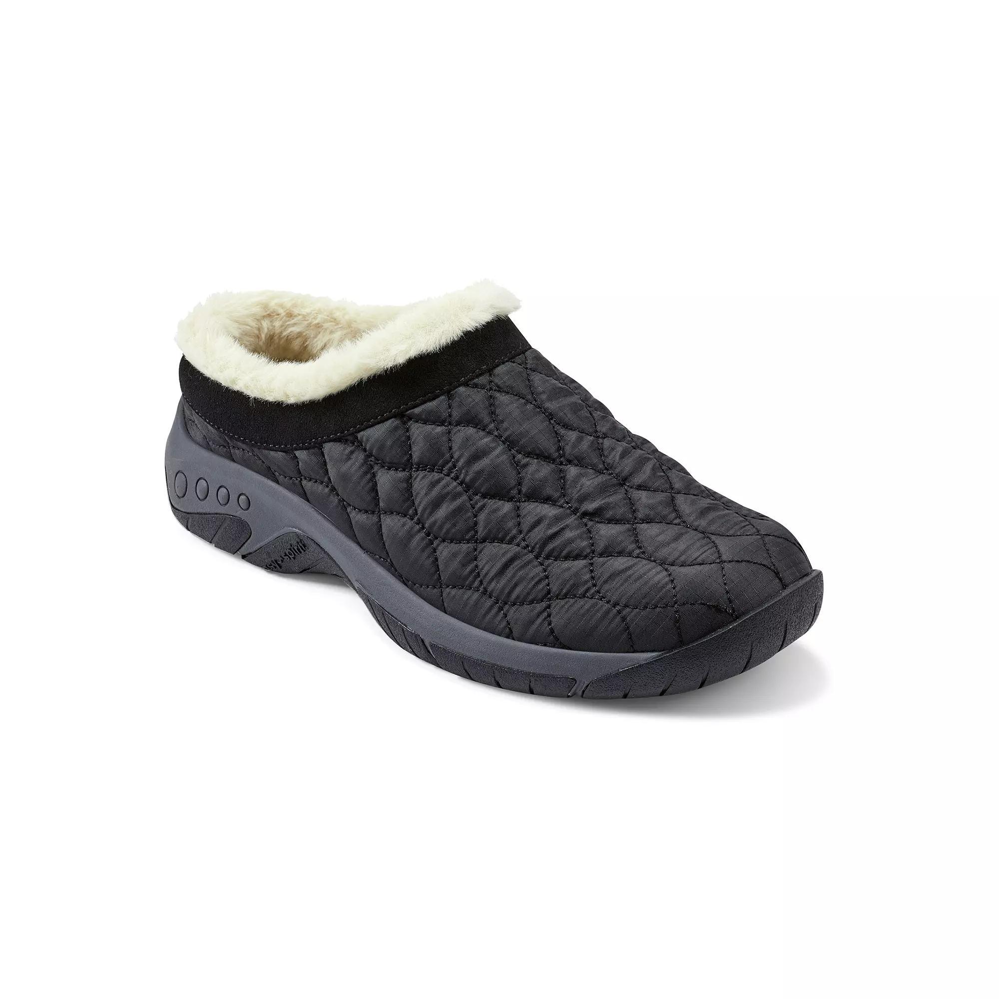 Easy Spirit Wimmy Faux-Fur Trim Womens Slip-On Mules Product Image