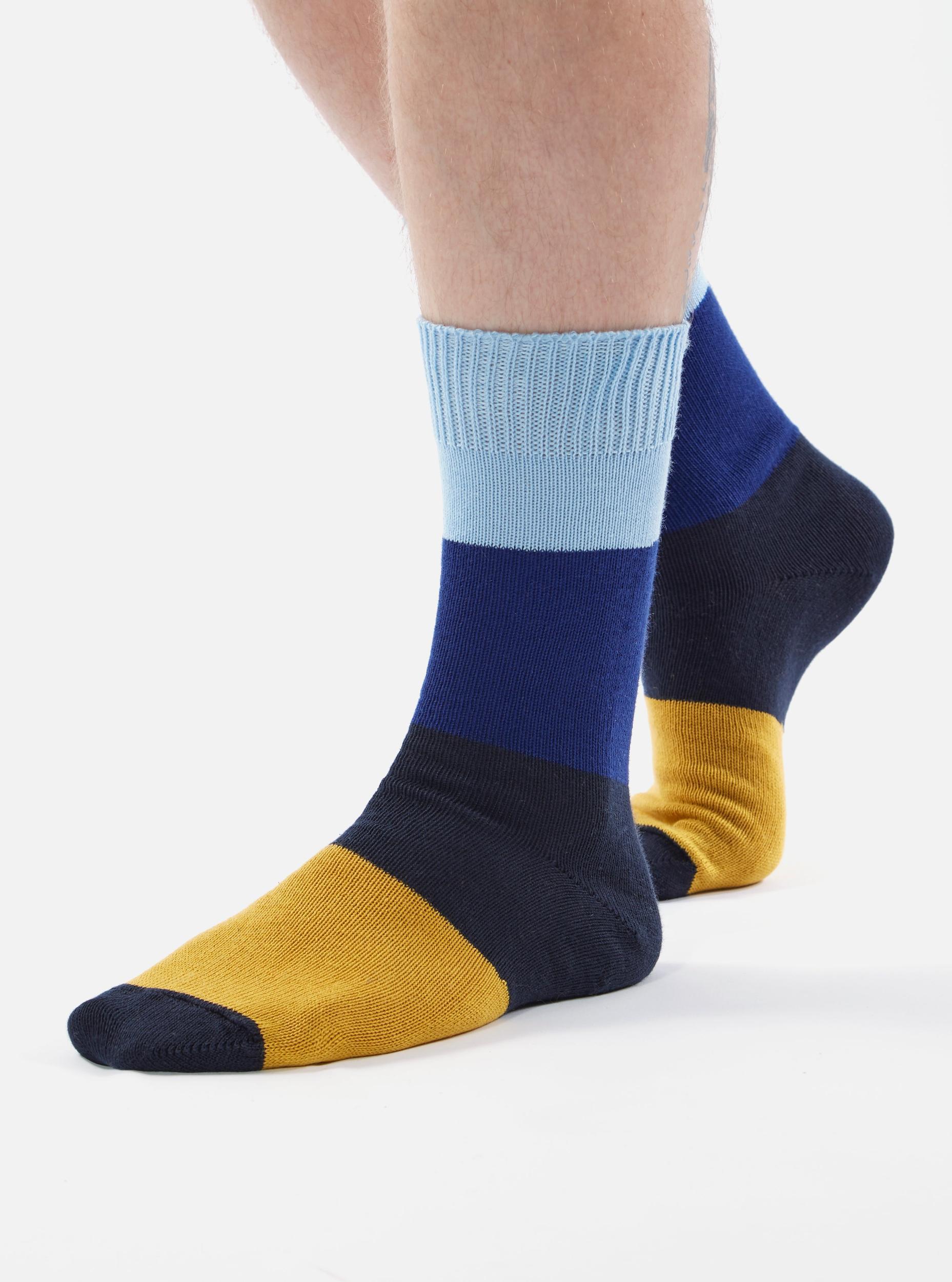 Sky/Indigo Cotton Bold Stripe Sock Product Image