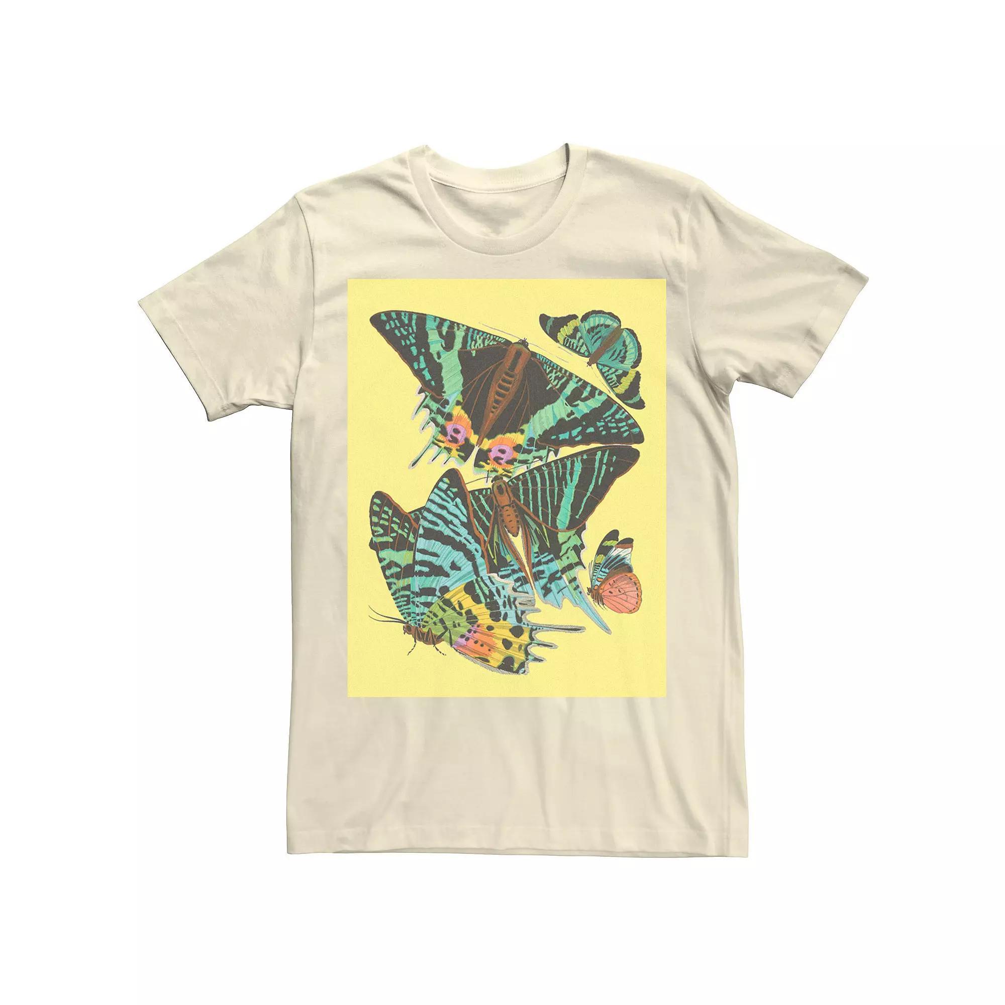 Men's Fifth Sun Papillons Squared Insects Tee, Size: 3XL, Natural Product Image