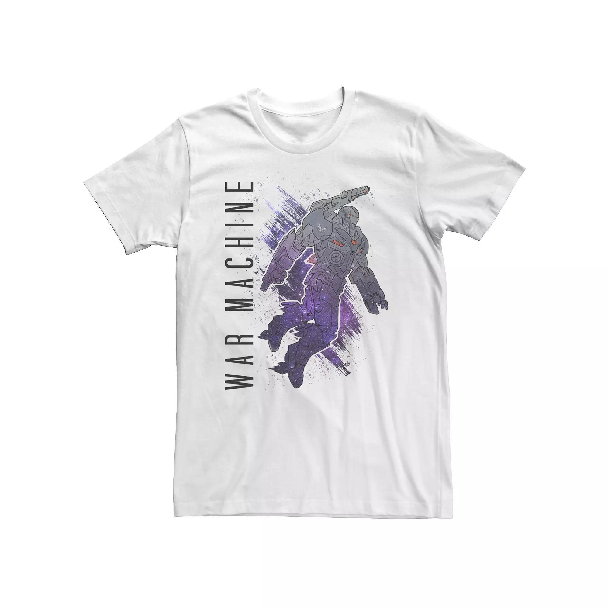 Big & Tall Marvel Avengers Endgame War Machine Galaxy Paint Tee, Men's, Size: XL Tall, White Product Image