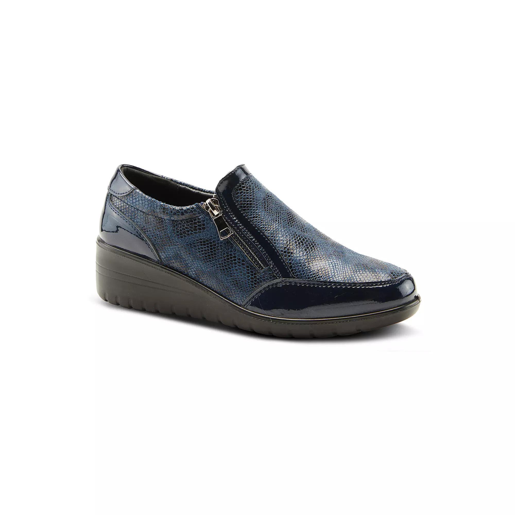 Flexus by Spring Step Concha Women's Slip-on Shoes, Size: 37, Blue Product Image