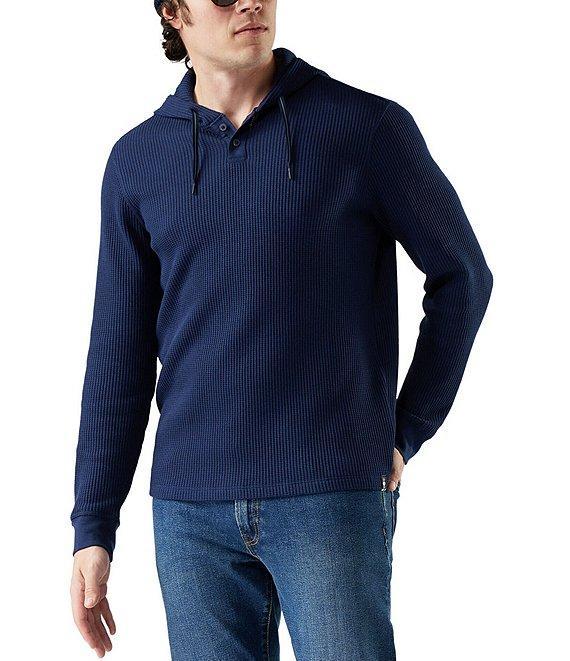 SmartWool Waffle Long Sleeve Henley Hoodie Product Image