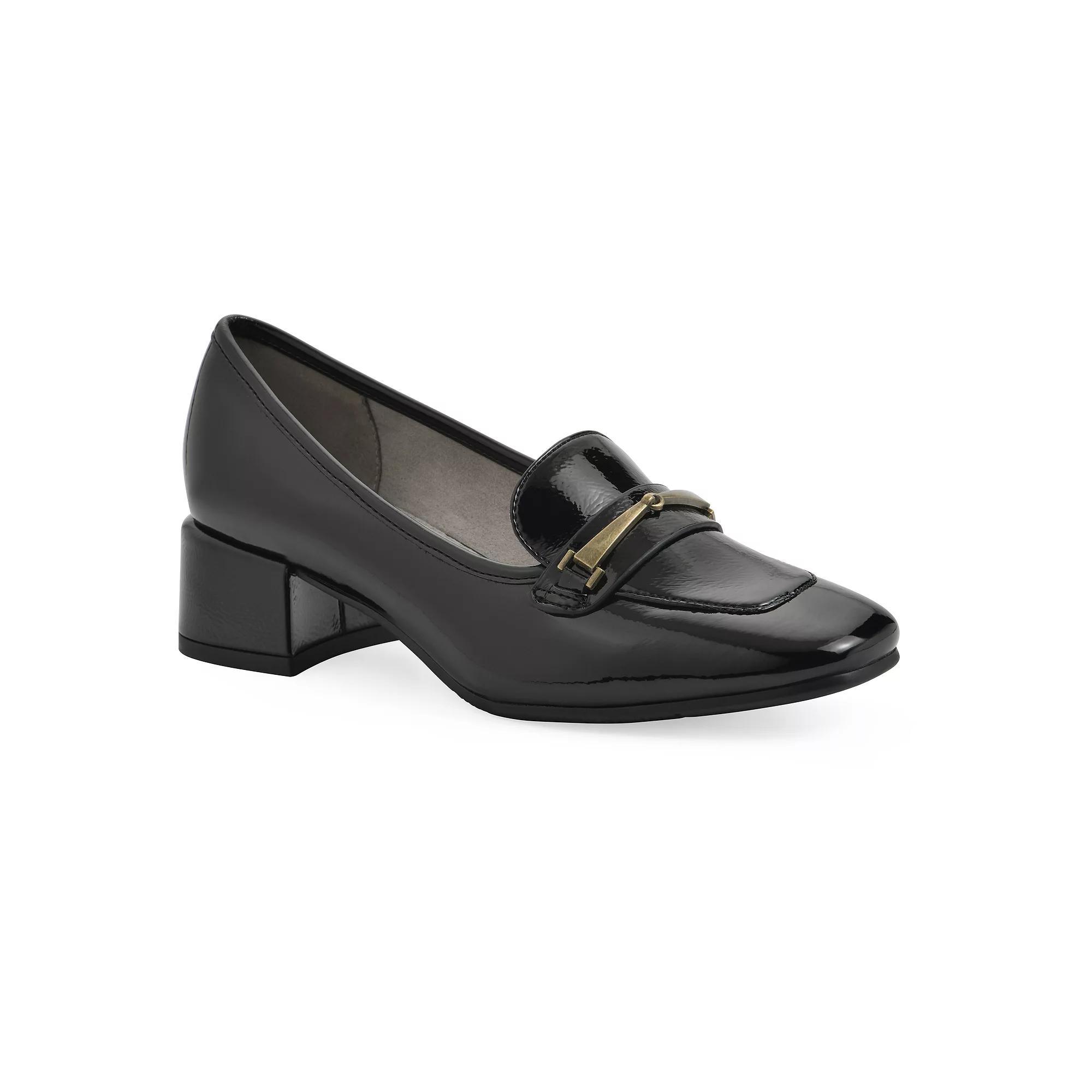 Cliffs by White Mountain Quinna Women's Block Heel Pumps, Size: 10, Black Patent Product Image