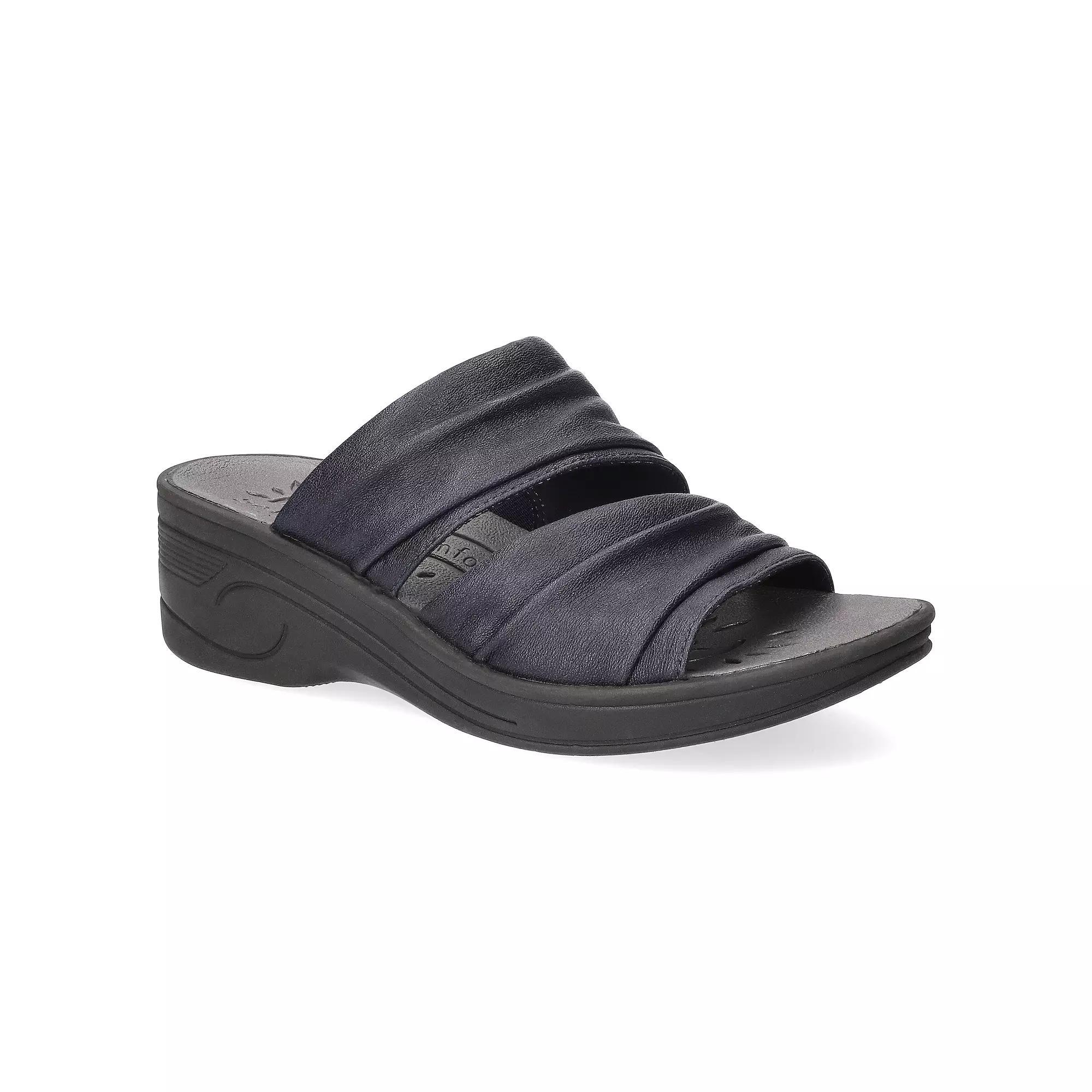 Easy Street Seeker So Lite Women's Wedge Sandals, Size: 8, Blue Product Image