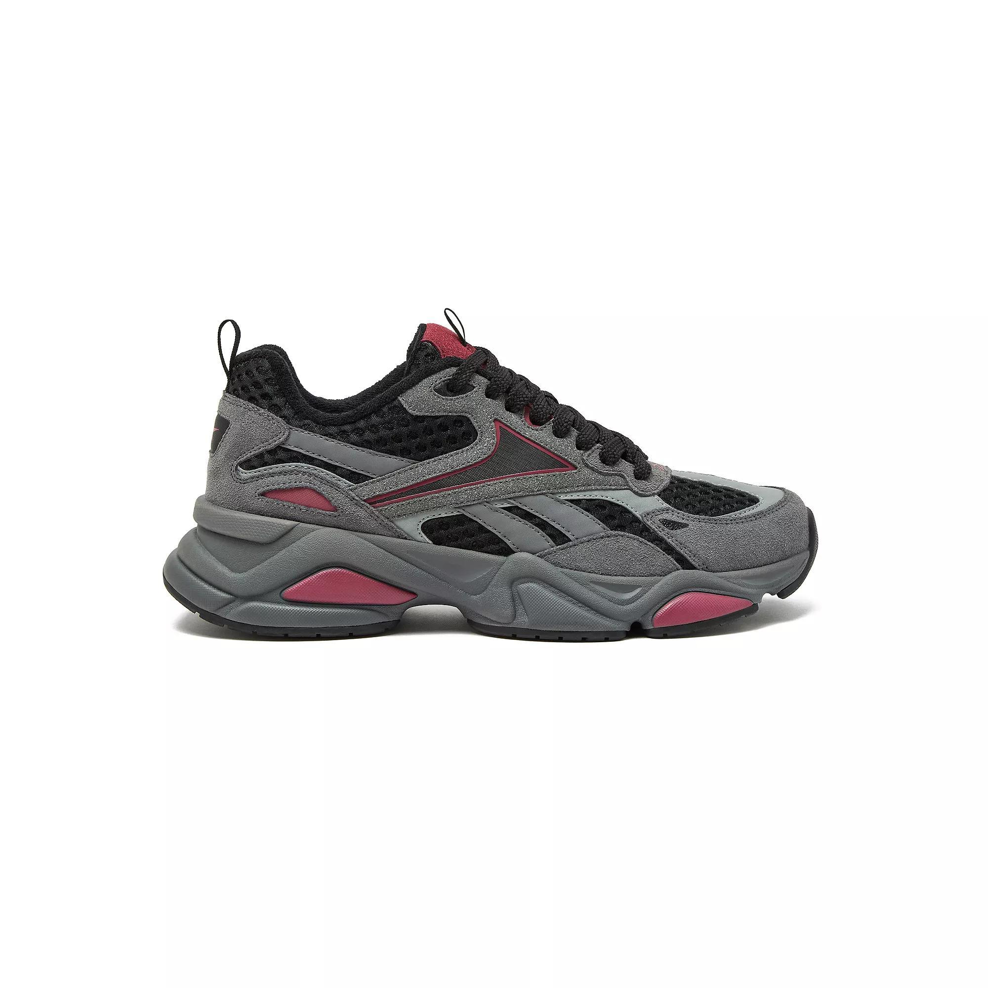 Reebok Charge Mens Tennis Shoes Gray Red Black Product Image