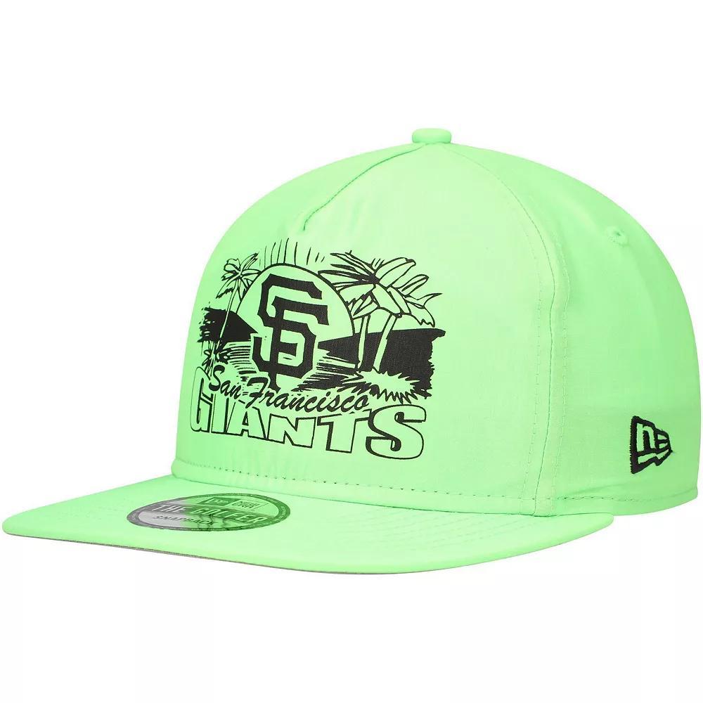 Men's New Era Green San Francisco Giants Neon Golfer Snapback Hat Product Image