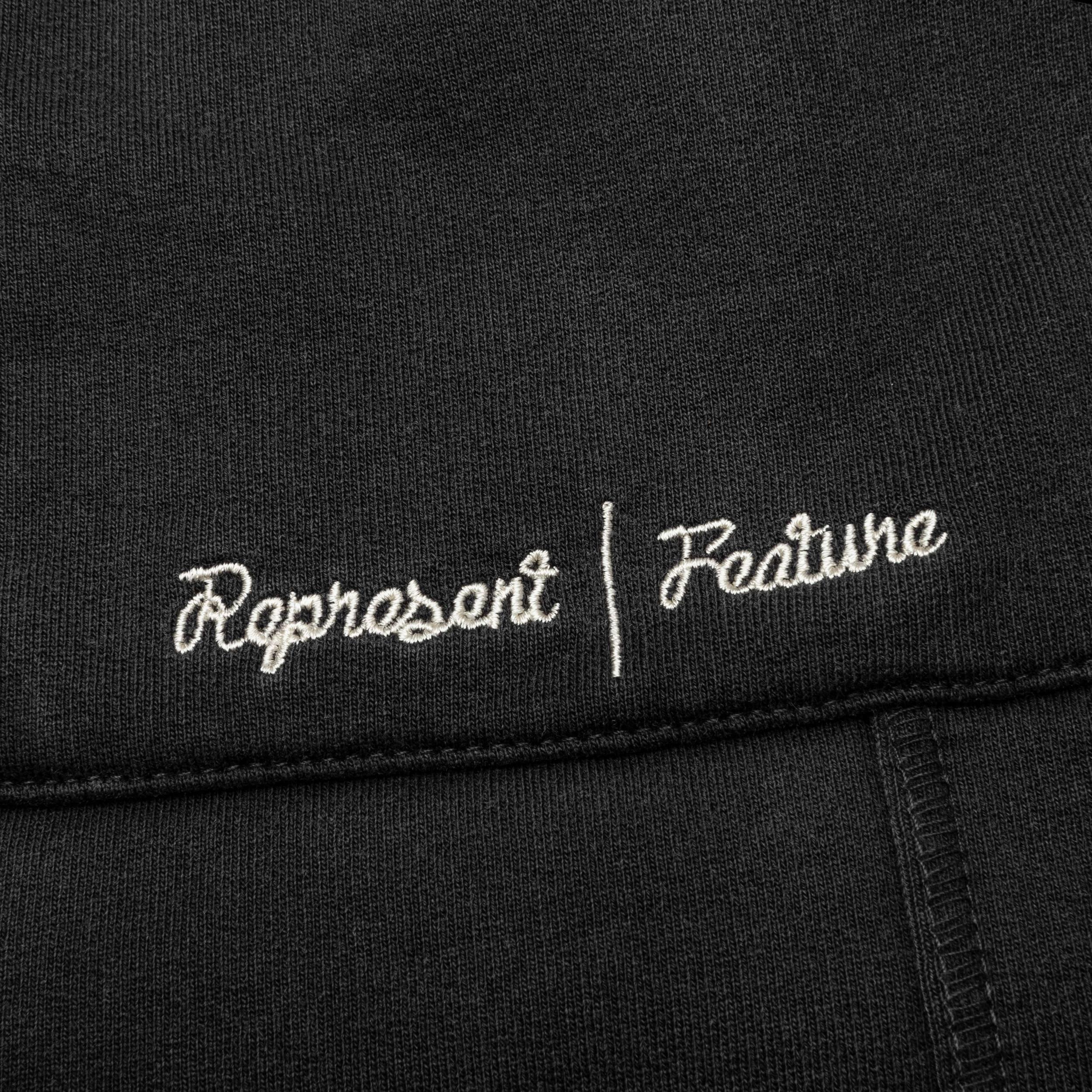 Feature x Represent Sweat Shorts - Stained Black Male Product Image