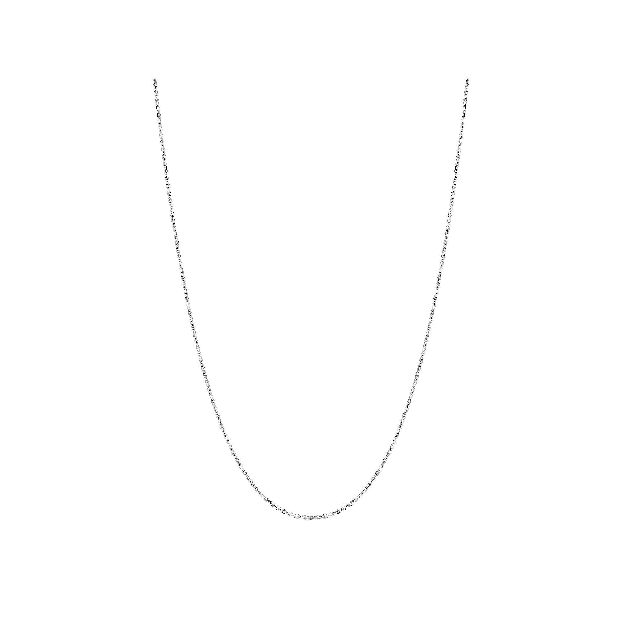Sterling Silver Cable Chain Necklace - 16-in., Women's, Rhodium Product Image