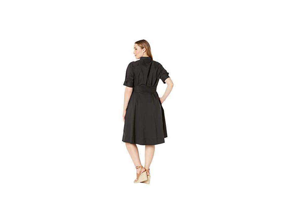 Lauren Ralph Lauren Plus-Size Cotton-Blend Shirtdress (Polo ) Women's Dress Product Image