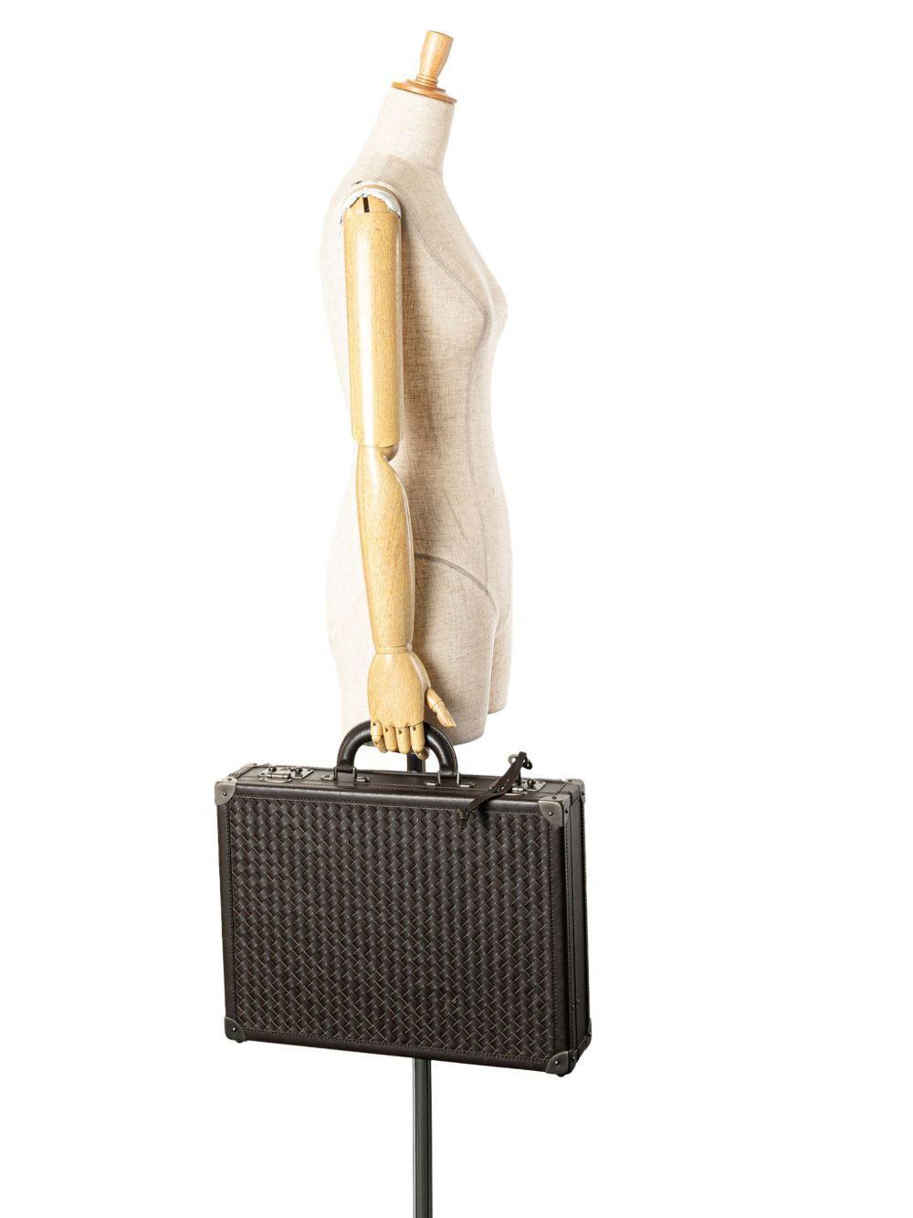 2010 Nappa Intrecciato Attache Briefcase business bag Product Image