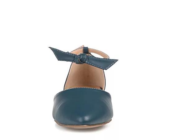 Journee Vielo Women's Flats, Size: 7.5 Wide, Blue Product Image