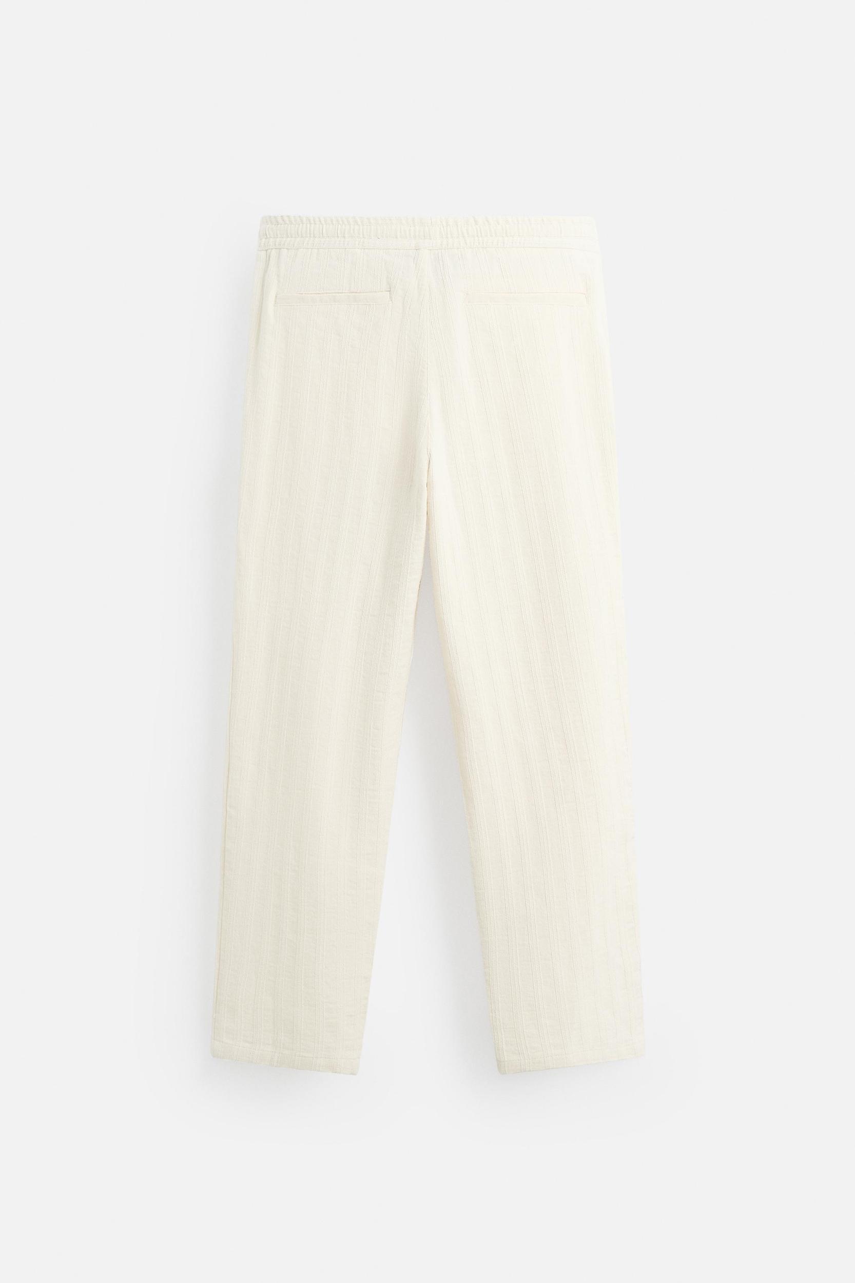 STRIPED JACQUARD PANTS Product Image