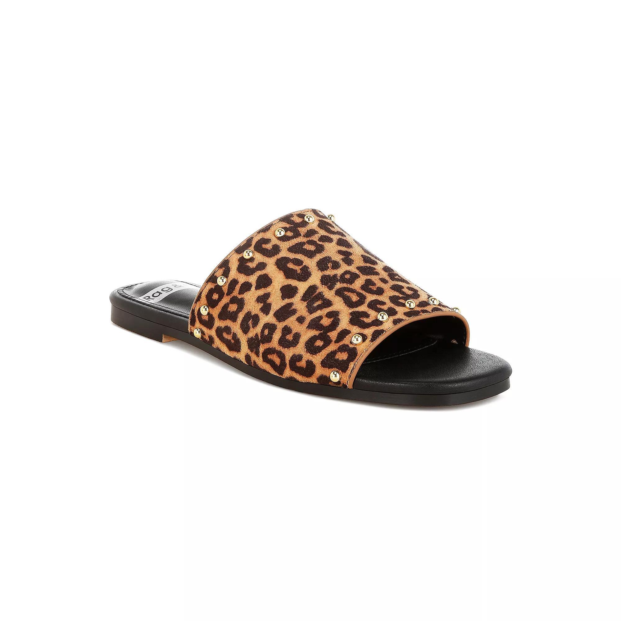 Rag & Co Hilsa Women's Sandals, Size: 6, Leopard Product Image