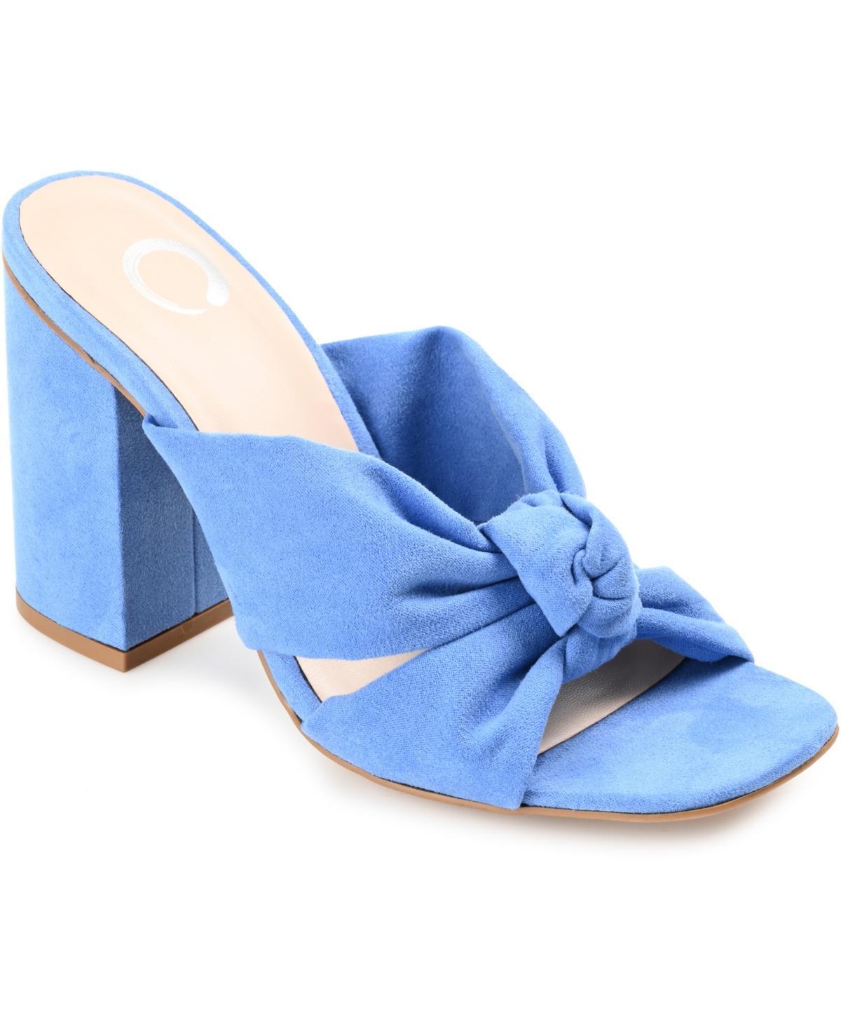 Journee Collection Womens Tabithea Tru Comfort Foam Open Square Toe Block Heel Sandals Product Image