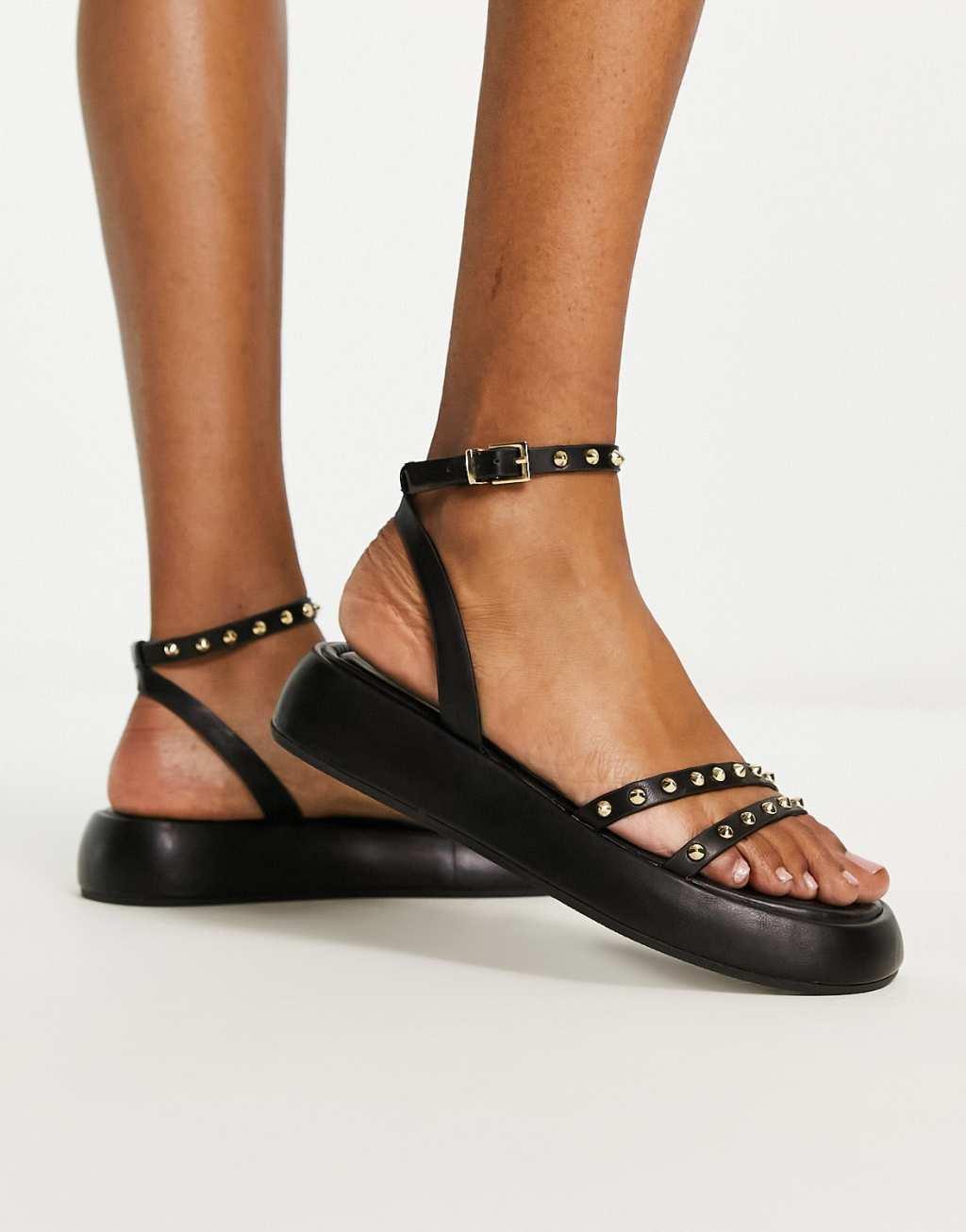 Stradivarius strappy cross over flatform sandal Product Image