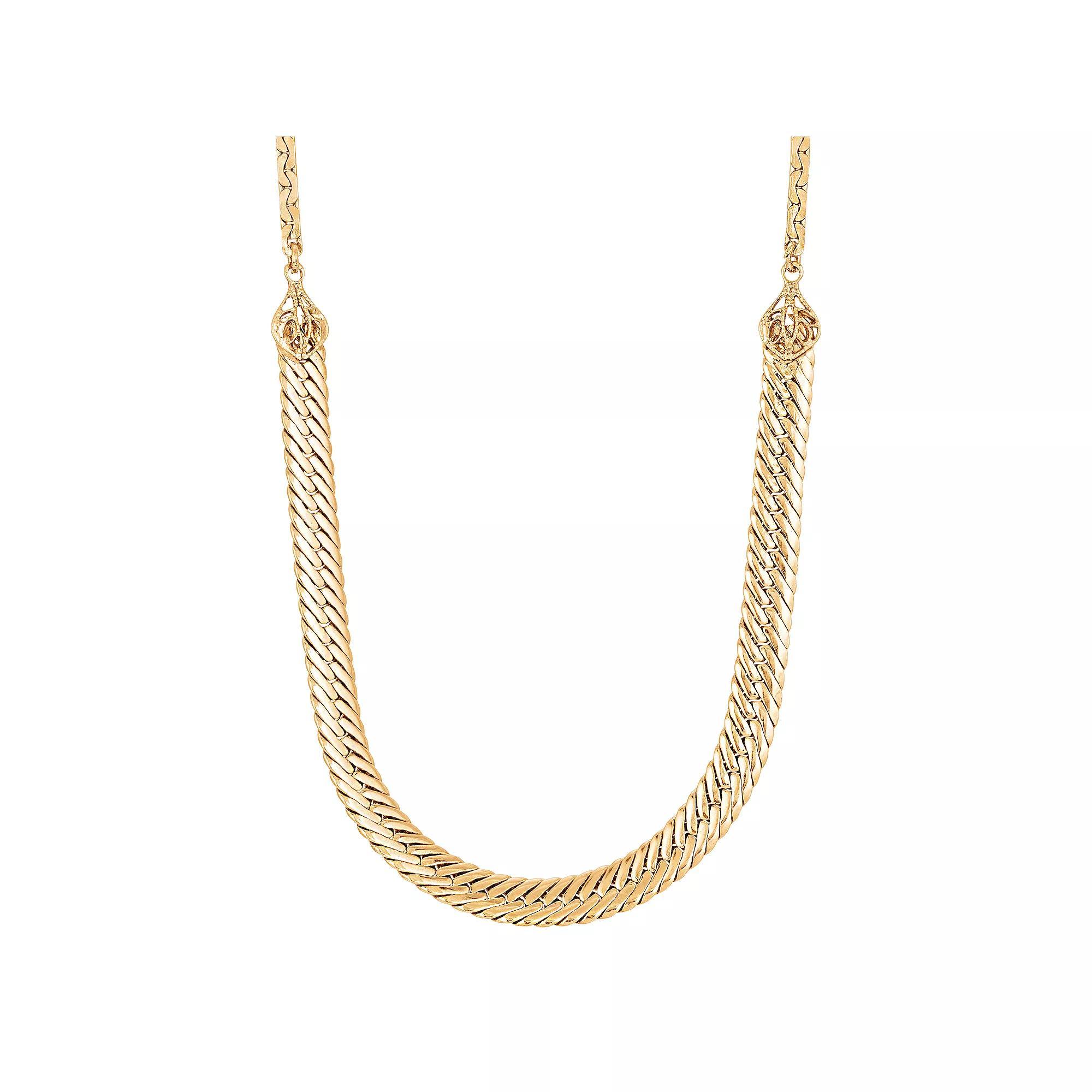 1928 Gold Tone Fancy Swag Chain Necklace, Womens, Yellow Product Image