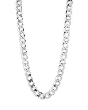 Milanesi And Co Sterling Silver Curb Chain Necklace 12mm, 20 Product Image