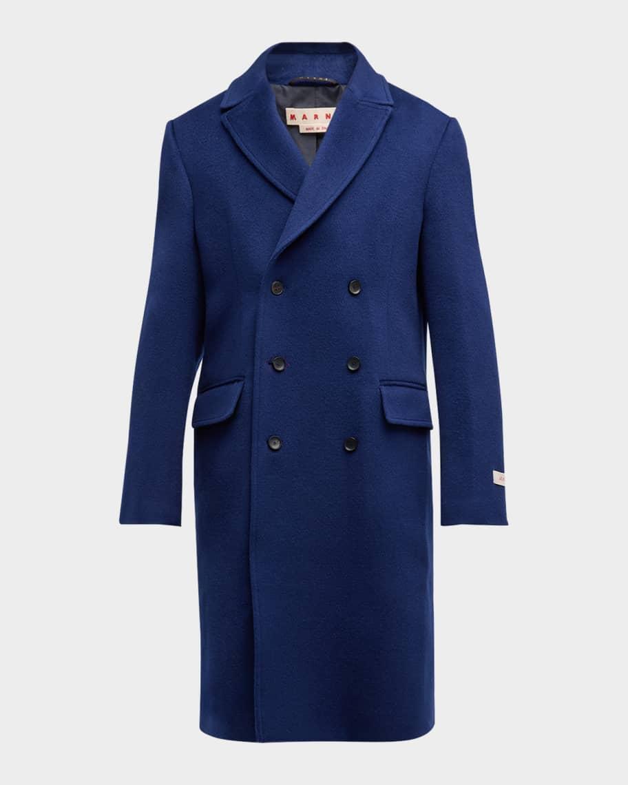 Mens Double-Breasted Overcoat Product Image
