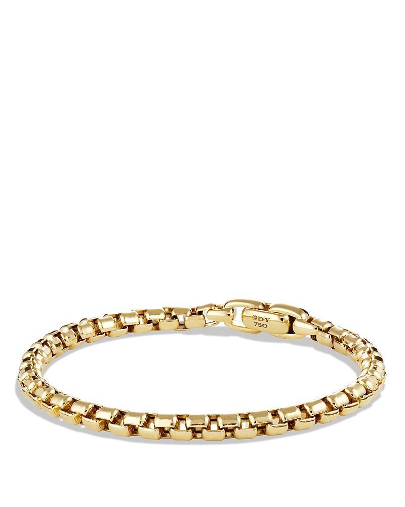 David Yurman Mens Box Chain Bracelet in 18K Gold Product Image