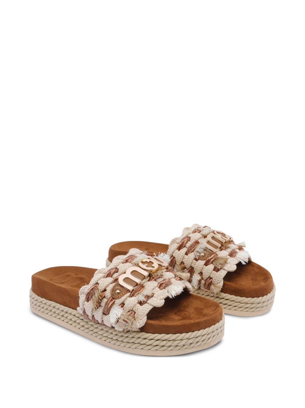 braided-strap platform sandals Product Image
