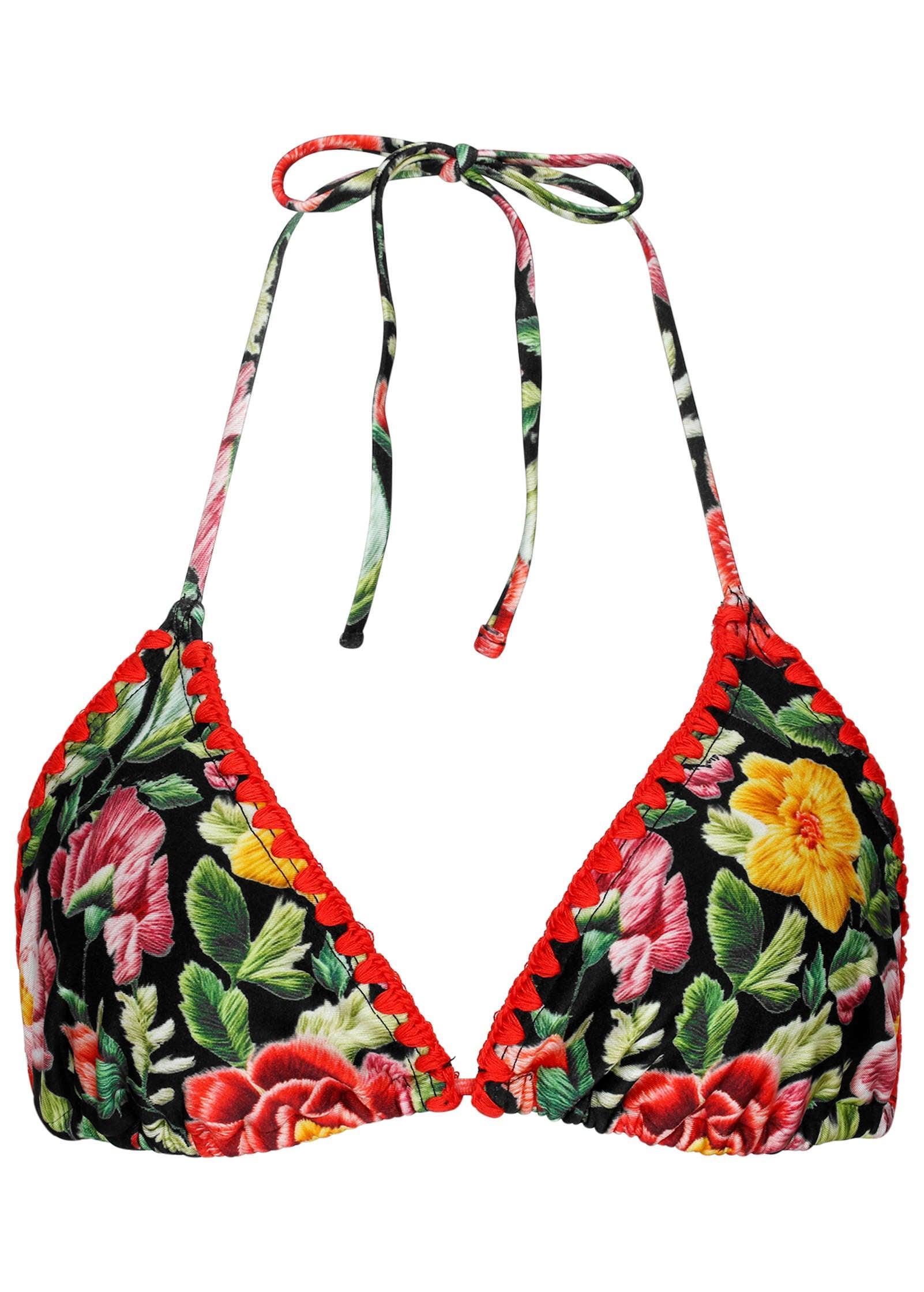 Bahamas Triangle Bikini Top - Havana Garden Product Image