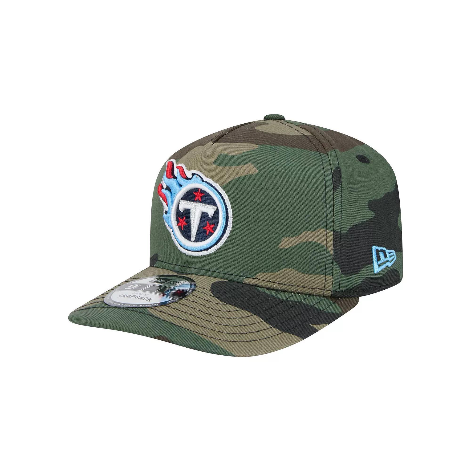 Men's New Era Camo Tennessee Titans Woodsy 9FIFTY Snapback Hat, Green Product Image