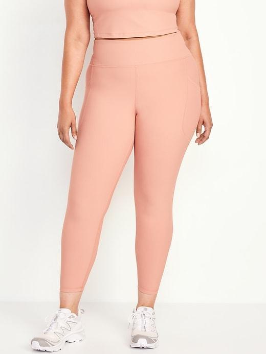 High-Waisted PowerSoft Rib Leggings Product Image