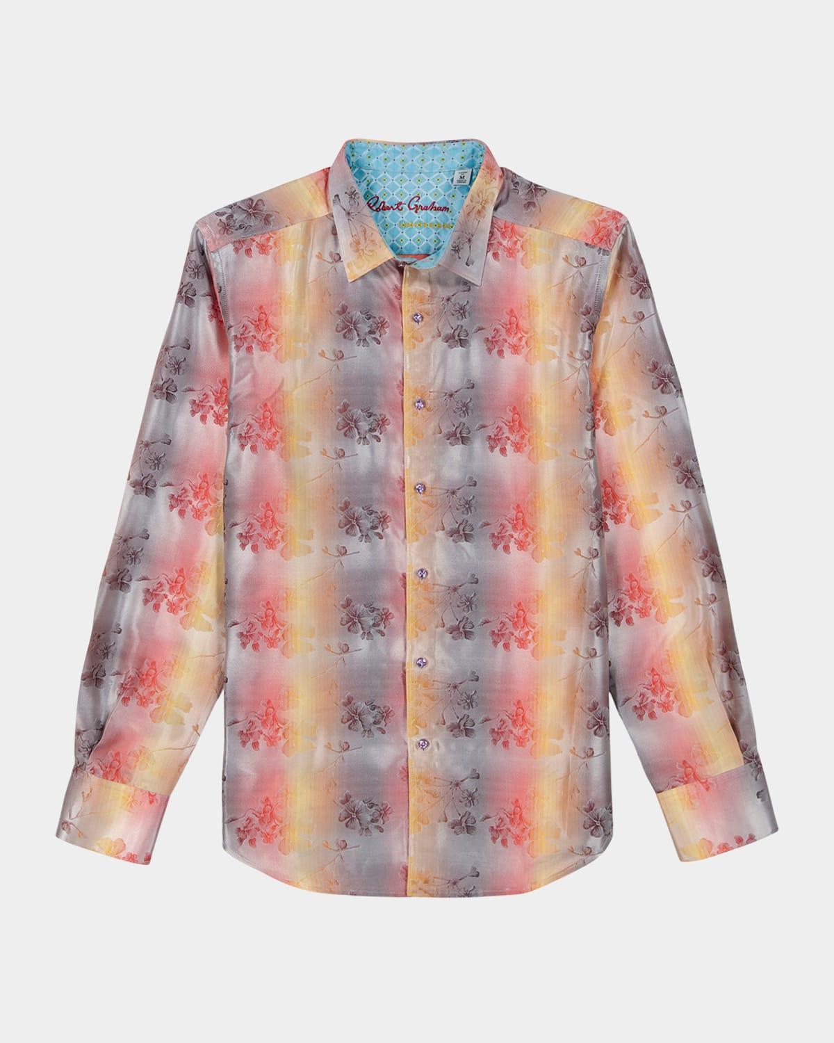 Mens Silk Jacquard Sport Shirt Product Image
