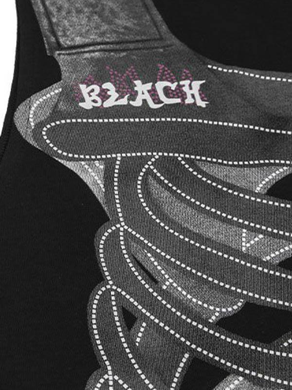 Skull Print Sports Men'S Vest Product Image