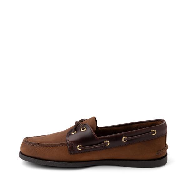 Mens Sperry Top-Sider Authentic Original™ 2-Eye Boat Shoe - Dark Product Image