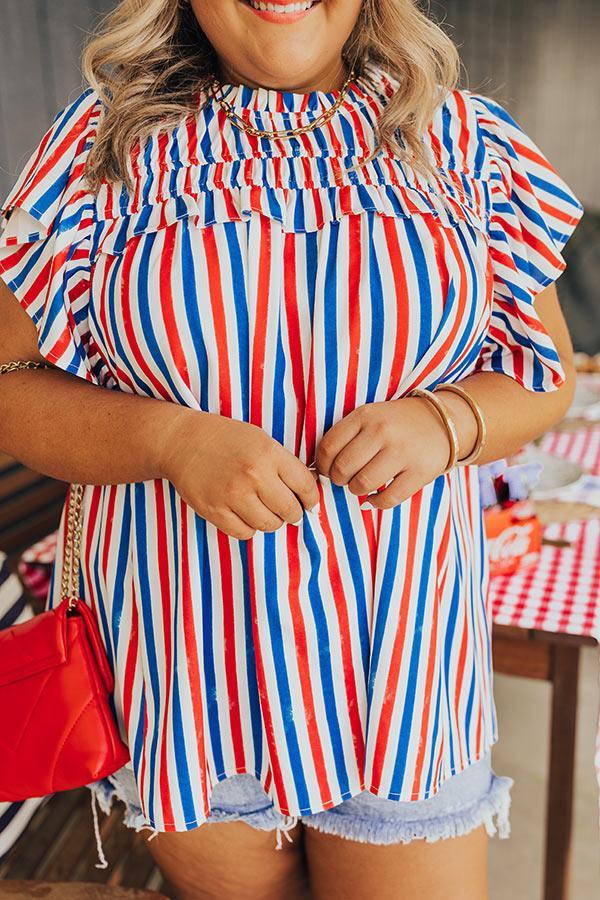 Smiles and Stripes Shift Top Curves Product Image
