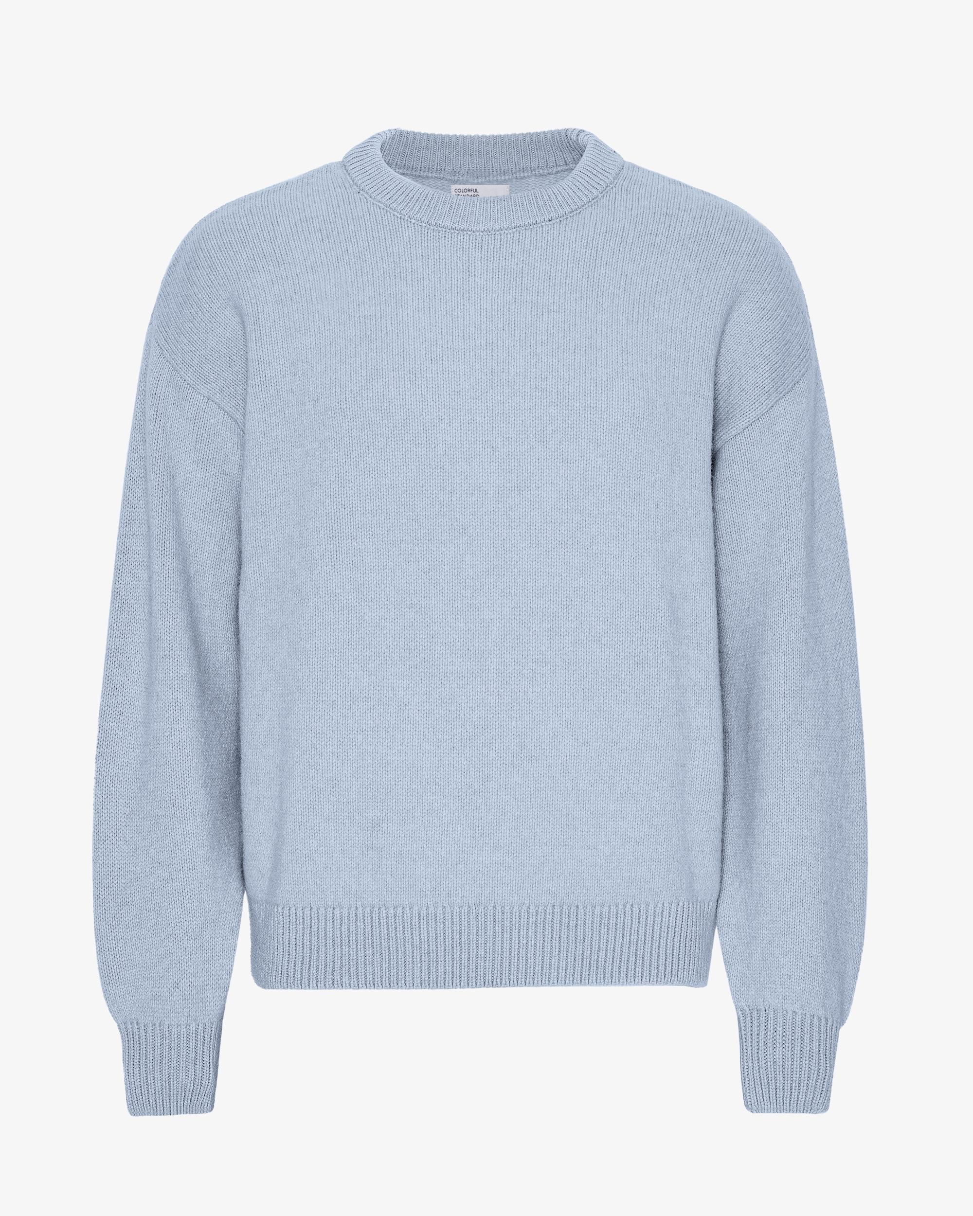 Oversized Merino Wool Crew - Purple Haze Product Image